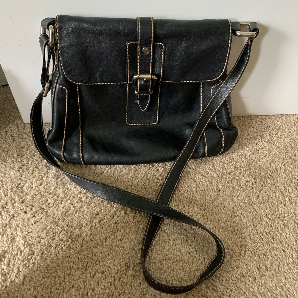 Fossil Black Shoulder Bag
